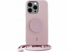 Just Elegance JE PopGrip Case iPhone 13 Pro Max 6.7 světle růžový/růžový dech 30187 (Just Elegance)