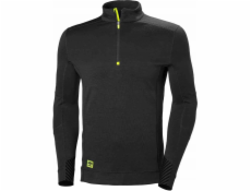 Helly Hansen T -košile termo Helly Hansen Life Half Zip Black