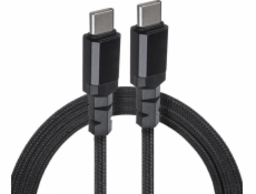 2x USB-C 100W 2m kabel podporující přenos dat PD až 10 Gb/s MCE492 Black