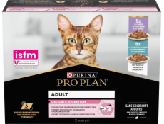 PURINA Pro Plan Delicate Turkey Fish Multipack - mokré krmivo pro kočky - 10x85 g