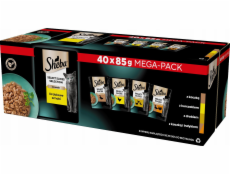 SHEBA Selection Select Slices Drůbež s příchutí - vlhké krmivo pro kočky - 40 x 85 g