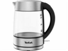 TEFAL | Rychlovarná konvice | KI772D | Elektrický | 2400 W | 1,7 l | Sklo | 360° otočná základna | Nerezová ocel/černá