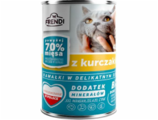 FRENDI s kuřecími kousky v jemné omáčce - mokré krmivo pro kočky - 400g