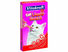 VITAKRAFT Cat Liquid-Snack with beef - cat treats - 6 x 15g