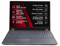 Lenovo ThinkPad P16 G2 i7-14700HX/32GB/1TB SSD/RTX 3500 12GB/16  WQUXGA OLED touch/3yPremier/Win 11 Pro/šedá