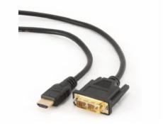 Kábel HDMI-DVI 3M (pozlátené konce)