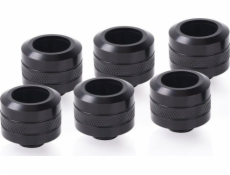 Eiszapfen PRO 16mm HardTube Fitting G1/4 - Deep Black Sixpack, Verbindung