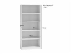 Topeshop R80 SONOMA office bookcase