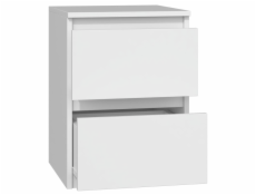 Topeshop M2 BIEL nightstand/bedside table 2 drawer(s) White