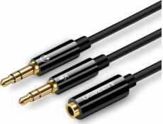 Ugreen Jack 3,5 mm - Jack 3,5 mm x2 kabel 0,2 m černý (ugreen_20210402113805)