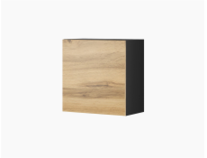 Cama square cabinet VIGO 50/50/30 black/wotan oak