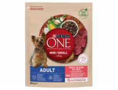 PURINA One Mini Adult Beef Rice - Suché krmivo pro psy - 800 g