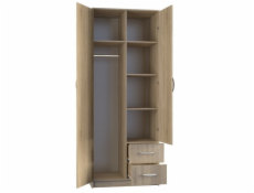 Topeshop ROMANA 80 SON L bedroom wardrobe/closet 5 shelves 2 door(s) Oak