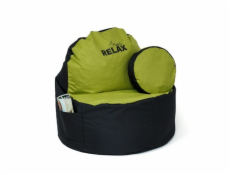 Sako bag pouffe Káva černo-olivová XXL 120 x 80 cm