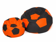 Sako taška pouf Ball černo-oranžová L 80 cm