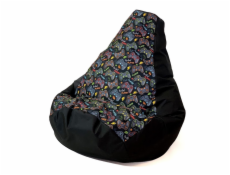 Sako bag taška pouffe Hruška black-pad player L 105 x 80 cm