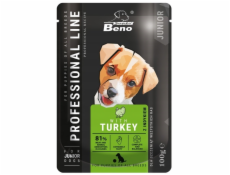 SUPER BENO Junior Turkey - mokré krmivo pro psy - 100 g