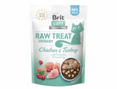 BRIT Care Raw Treat Urinary kuře s krůtím masem - kočičí pamlsky - 40g