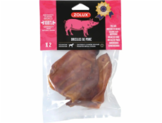 ZOLUX Dried pork ear - dog treat - 2 x 80g