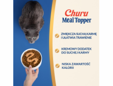 INABA Churu Meal Topper Chicken with cheese - cat treats - 4 x 14g