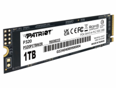 PATRIOT P320 1TB SSD / Interní / M.2 PCIe Gen3 x4 NVMe 1.3 / 2280