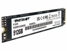 PATRIOT P320 512GB SSD / Interní / M.2 PCIe Gen3 x4 NVMe 1.3 / 2280