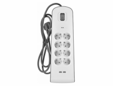 Belkin BSV804VF2M surge protector White 8 AC outlet(s) 2 m