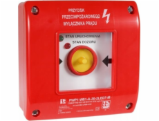 Spamel Ruční protipožární spínač PWP1 (1NC) s certifikátem CNBOP - 2LED zelená/červená 230V