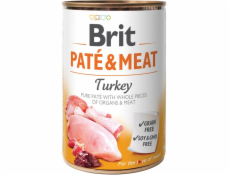 BRIT Paté & Meat with Turkey - mokré krmivo pro psy - 400g