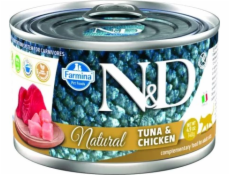 FARMINA N&D Cat Natural Tuna&Chicken - mokré krmivo pro kočky - 140 g