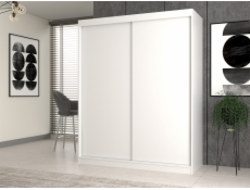 Topeshop IGA 160 BIEL B KPL bedroom wardrobe/closet 7 shelves 2 door(s) White