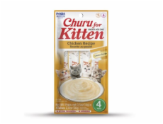 INABA Churu Kitten Chicken - kočičí pamlsek - 4x14 g