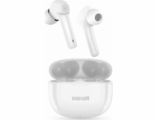 Bezdrátová sluchátka Maxell Dynamic+ s nabíjecím pouzdrem Bluetooth bílá