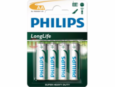 Baterie Philips LongLife AA / R6 4 ks.