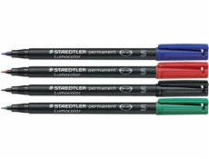 Staedtler Fóliová pera Lumocolor S 0,4mm 4 ks. (ST1089)