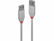 Lindy USB-A - USB-A kabel USB 5 m šedý (36715)