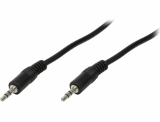 Kabel LogiLink Jack 3,5 mm – Jack 3,5 mm 3 m černý (CA1051)