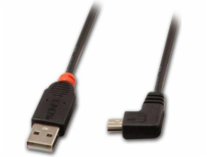 Lindy USB-A - miniUSB USB kabel 2 m černý (31972)