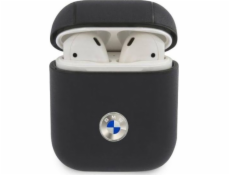 BMW Geniune Kožené ochranné pouzdro pro AirPods 1/2 tmavě modrá