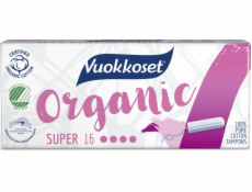 Vuokkoset Vuokkoset, 100% BIO, Super tampony, 16 kusů