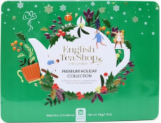 English Tea Sho Sada čajů Premium Holiday Collection v dekorativní zelené BIO dóze