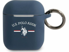 Ochranné pouzdro US Polo Assn USACA2SFGV pro AirPods 1/2 tmavě modrá