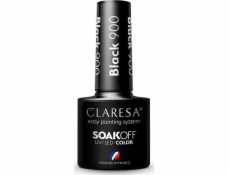 Claresa Soak Off UV/LED Color hybridní lak 900 Black 5ml