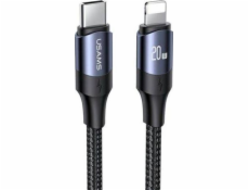 Usams USB-C – Lightning kabel 2 m černý (6958444973319)