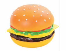 Vinylová hračka Zolux Hamburger 8 cm