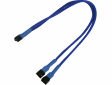 Nanoxia 3-pin – 3-pin x2, 0,3 m, modrá (900200002)