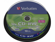 Verbatim CD-RW 700 MB 12x 10 kusů (43480)