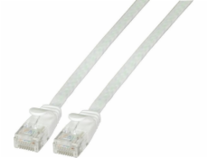 EFB EFB RJ45 Flachpatchkabel U/UTP, Cat.6A, PVC, 0,25m, weiß