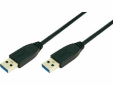 LogiLink USB-A - USB-A kabel USB 1 m černý (CU0038)