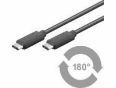 MicroConnect USB kabel USB-C – USB-C 2 m černý (USB3.1CC2)